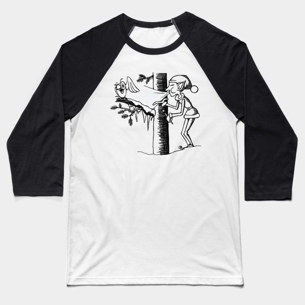 Jack Frost Baseball T-Shirt by konnijensen